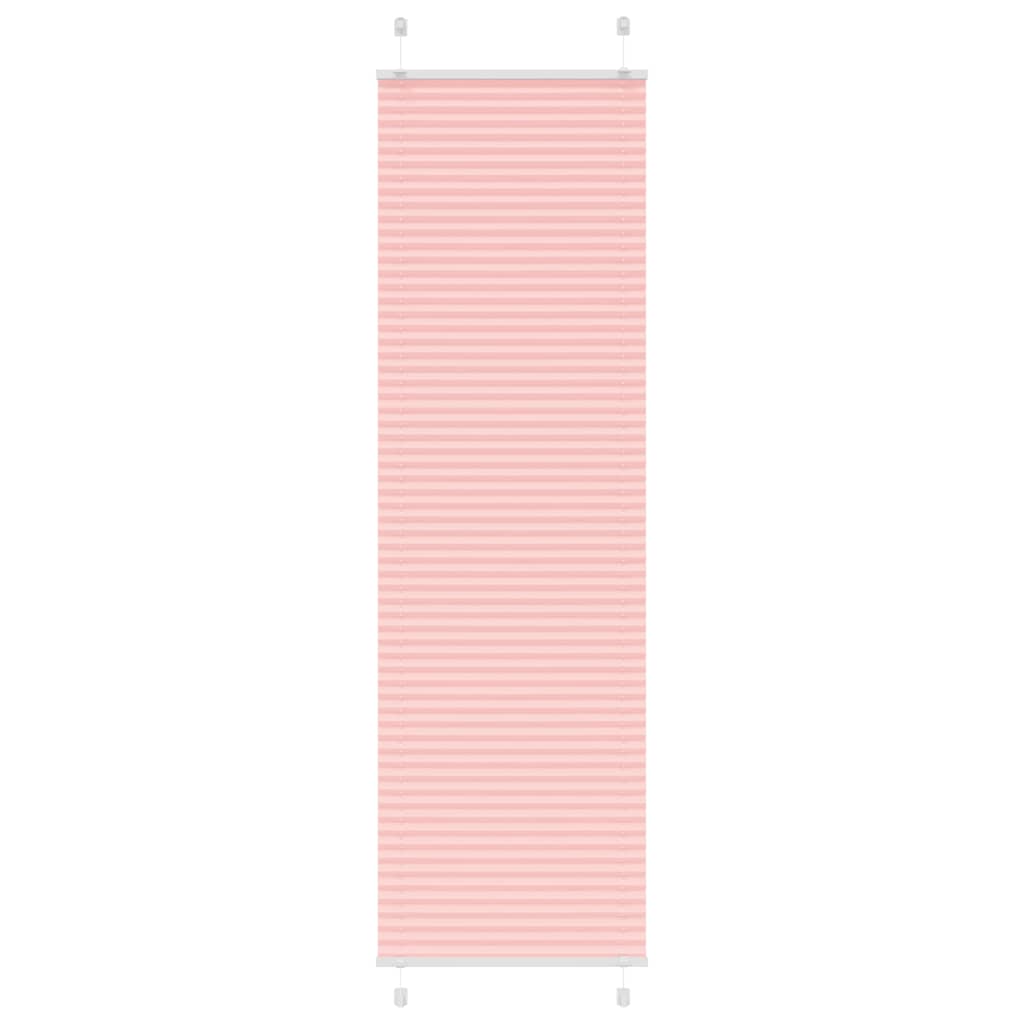 vidaXL Roleta plisowana różowa 60x200 cm Szerokość tkaniny 59,4cm