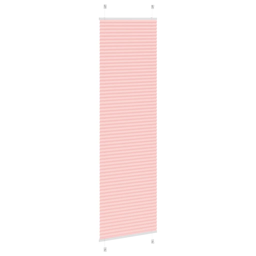 vidaXL Roleta plisowana różowa 60x200 cm Szerokość tkaniny 59,4cm