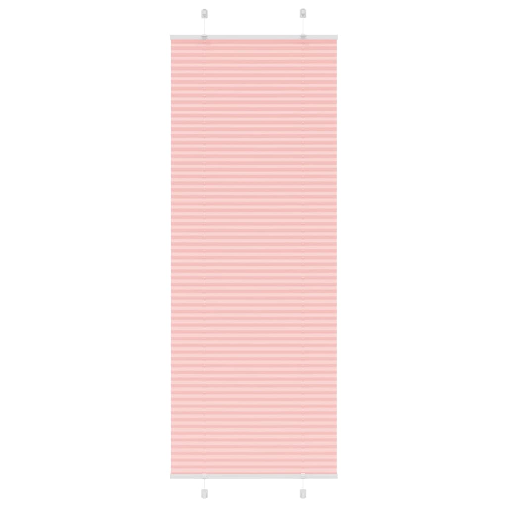 vidaXL Roleta plisowana różowa 80x200 cm Szerokość tkaniny 79,4 cm