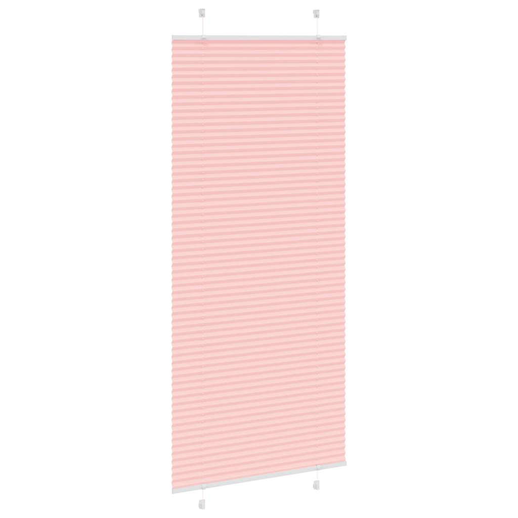 vidaXL Roleta plisowana różowa 90x200 cm Szerokość tkaniny 89,4 cm