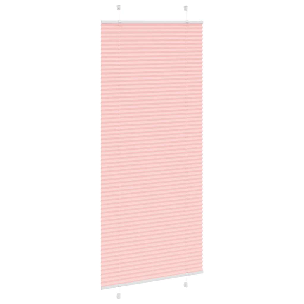 vidaXL Roleta plisowana różowa 95x200 cm Szerokość tkaniny 94,4 cm