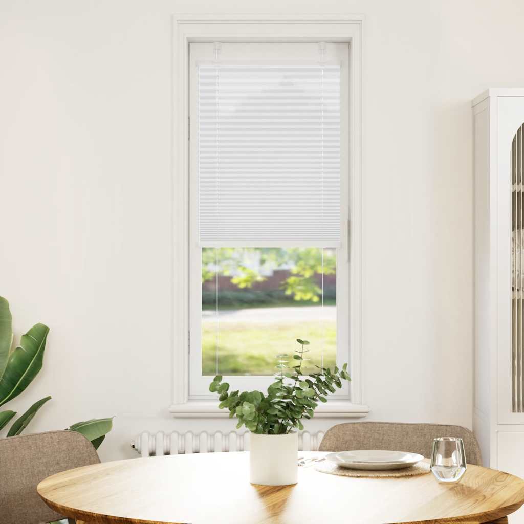 vidaXL Roleta plisowana biała 40x100 cm Szerokość tkaniny 39,4cm