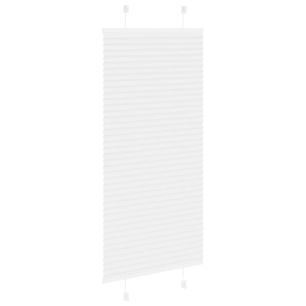 vidaXL Roleta plisowana biała 55x100 cm Szerokość tkaniny 54,4cm