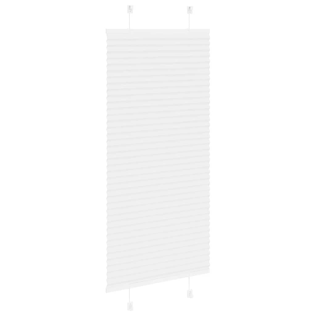 vidaXL Roleta plisowana biała 55x100 cm Szerokość tkaniny 54,4cm
