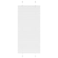 vidaXL Roleta plisowana biała 60x100 cm Szerokość tkaniny 59,4cm