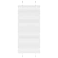 vidaXL Roleta plisowana biała 65x100 cm Szerokość tkaniny 64,4cm