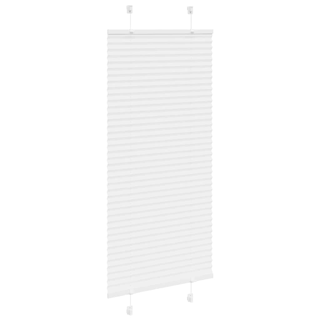 vidaXL Roleta plisowana biała 65x100 cm Szerokość tkaniny 64,4cm