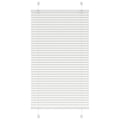 vidaXL Roleta plisowana biała 70x100 cm Szerokość tkaniny 69,4 cm