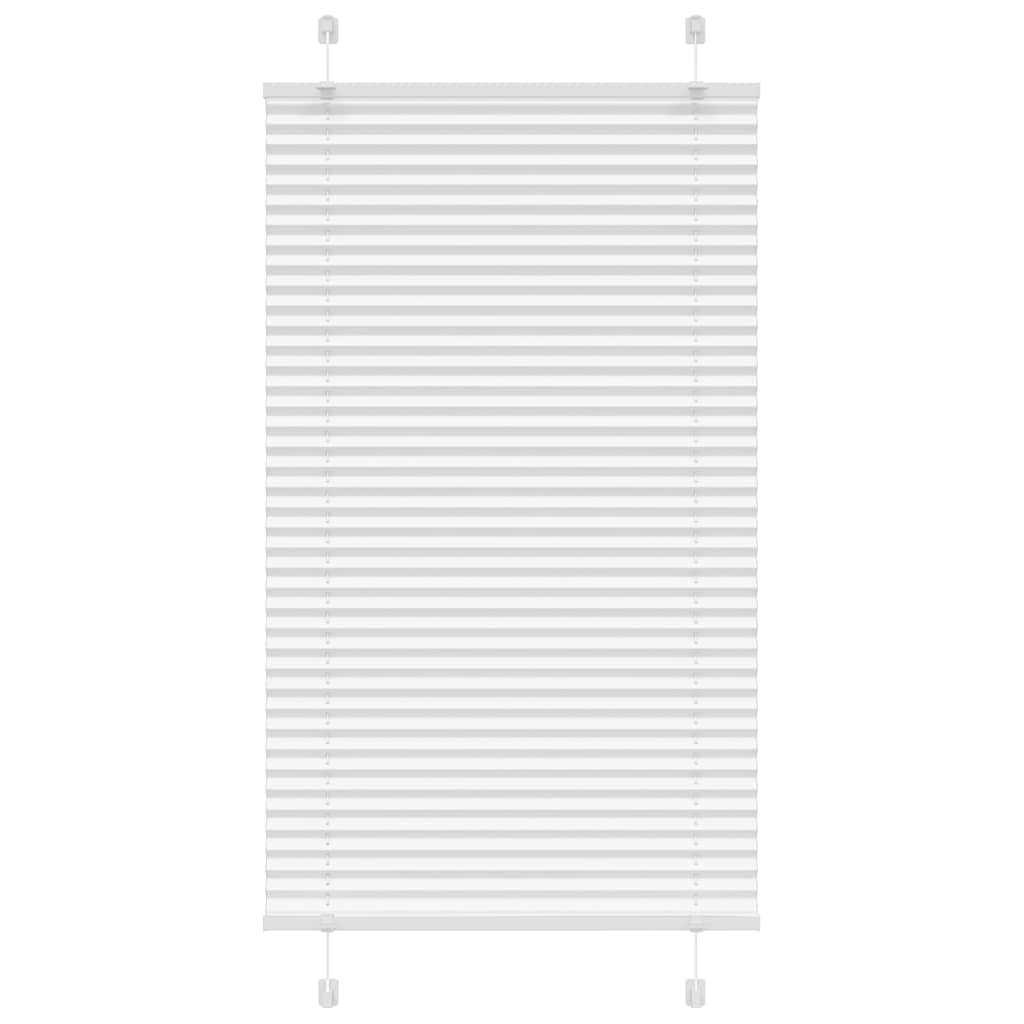 vidaXL Roleta plisowana biała 70x100 cm Szerokość tkaniny 69,4 cm