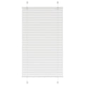 vidaXL Roleta plisowana biała 80x100 cm Szerokość tkaniny 79,4 cm