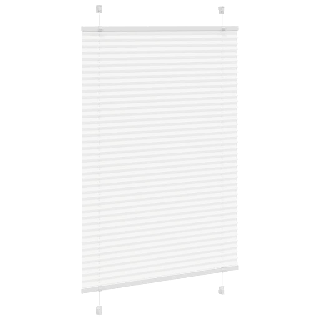 vidaXL Roleta plisowana biała 90x100 cm Szerokość tkaniny 89,4 cm