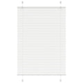 vidaXL Roleta plisowana biała 100x100 cm Szerokość tkaniny 99,4 cm