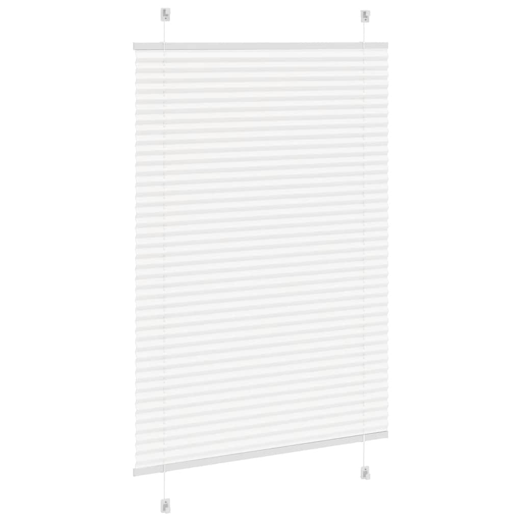 vidaXL Roleta plisowana biała 100x100 cm Szerokość tkaniny 99,4 cm