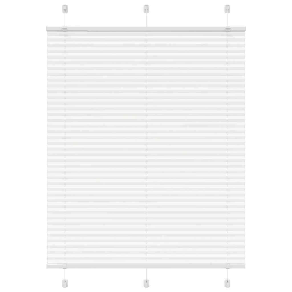vidaXL Roleta plisowana biała 105x100 cm Szerokość tkaniny 104,4 cm