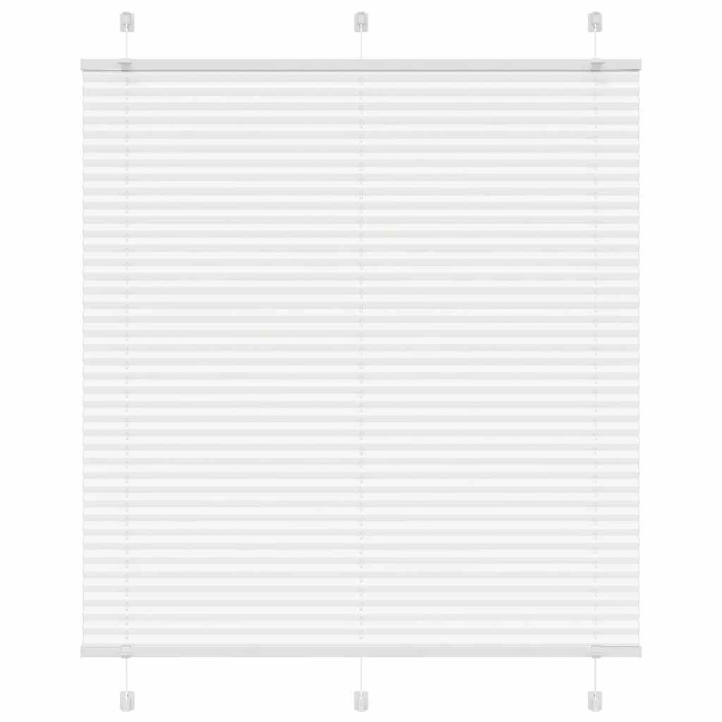 vidaXL Roleta plisowana biała 115x100 cm Szerokość tkaniny 114,4 cm