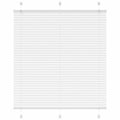 vidaXL Roleta plisowana biała 115x100 cm Szerokość tkaniny 114,4 cm