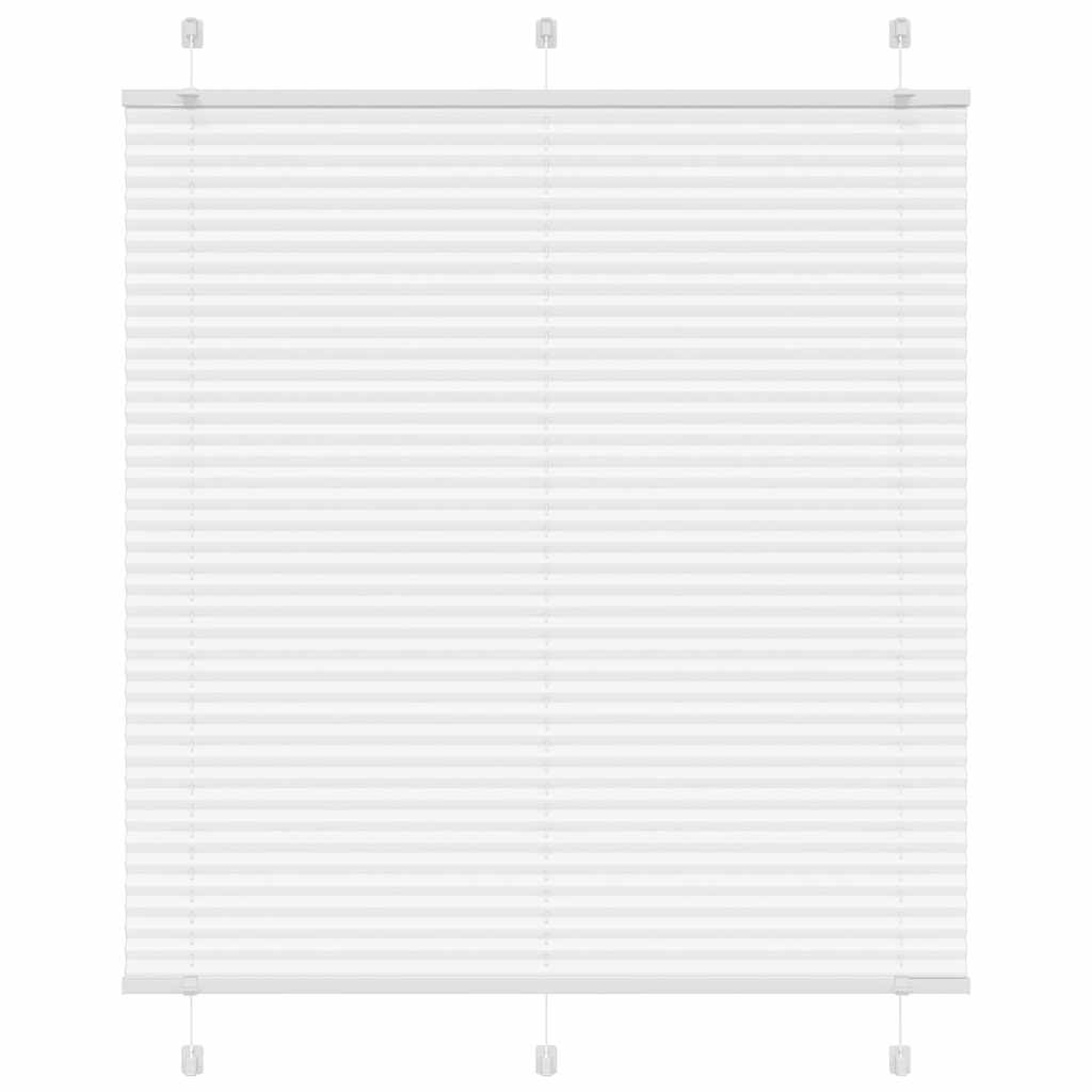 vidaXL Roleta plisowana biała 120x100 cm Szerokość tkaniny 119,4 cm