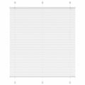 vidaXL Roleta plisowana biała 120x100 cm Szerokość tkaniny 119,4 cm
