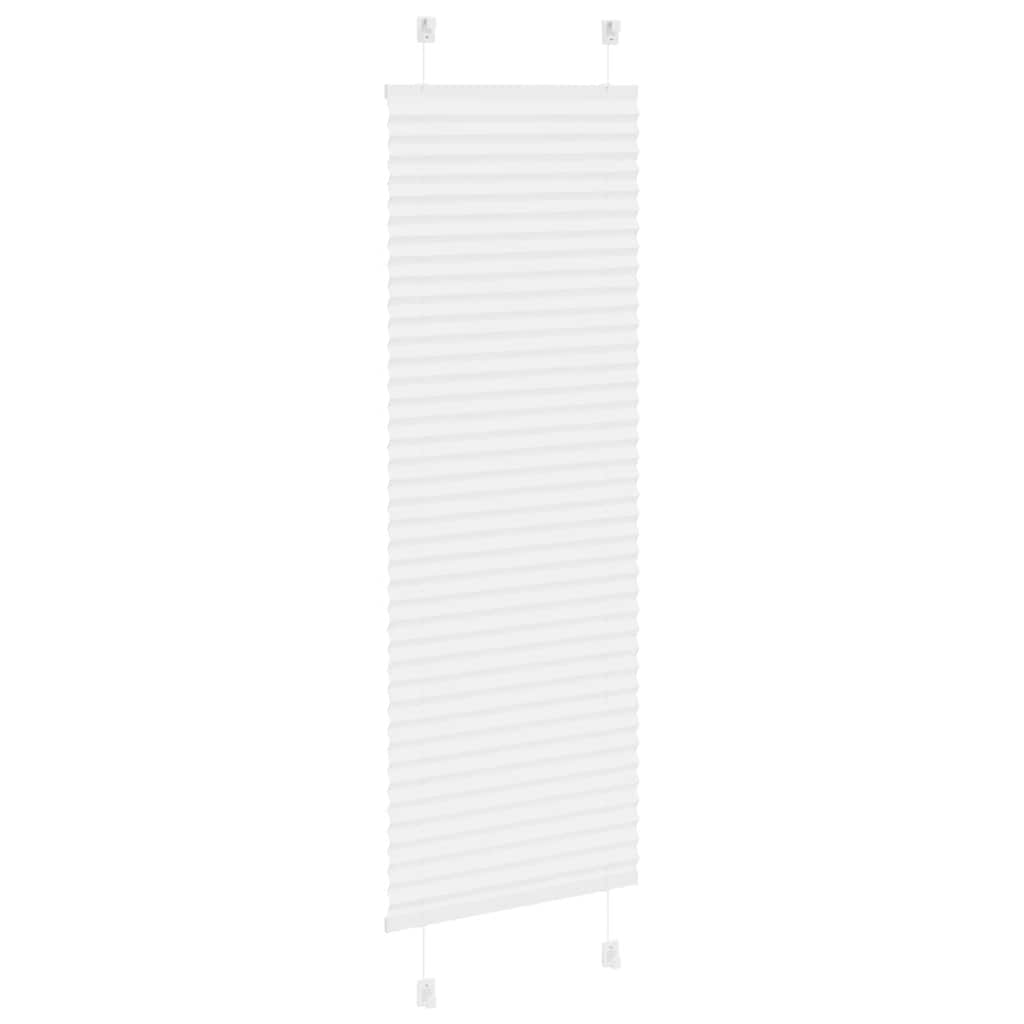 vidaXL Roleta plisowana biała 40x150 cm Szerokość tkaniny 39,4cm