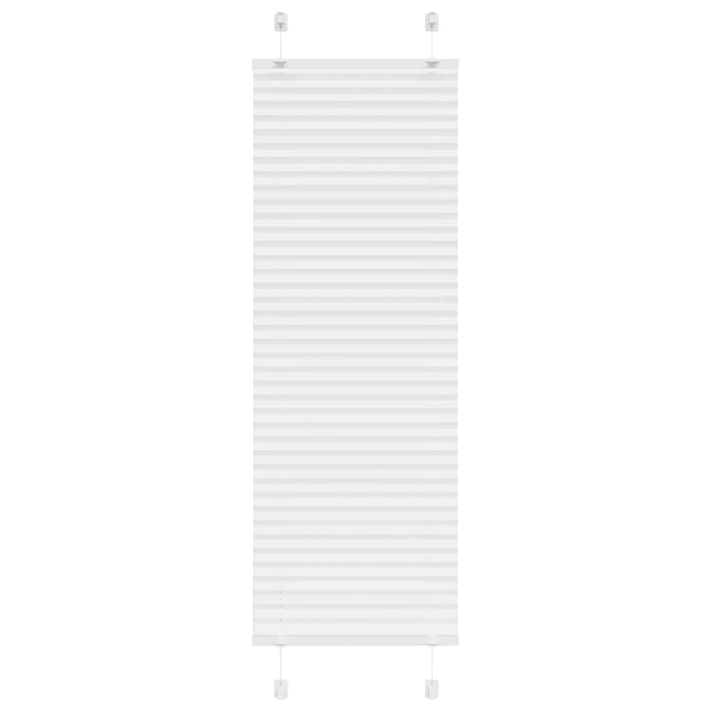 vidaXL Roleta plisowana biała 50x150 cm Szerokość tkaniny 49,4cm