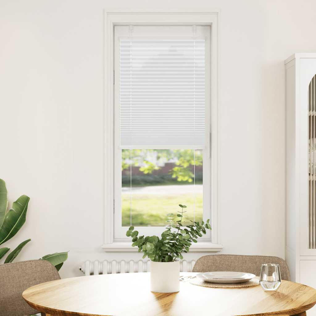 vidaXL Roleta plisowana biała 50x150 cm Szerokość tkaniny 49,4cm
