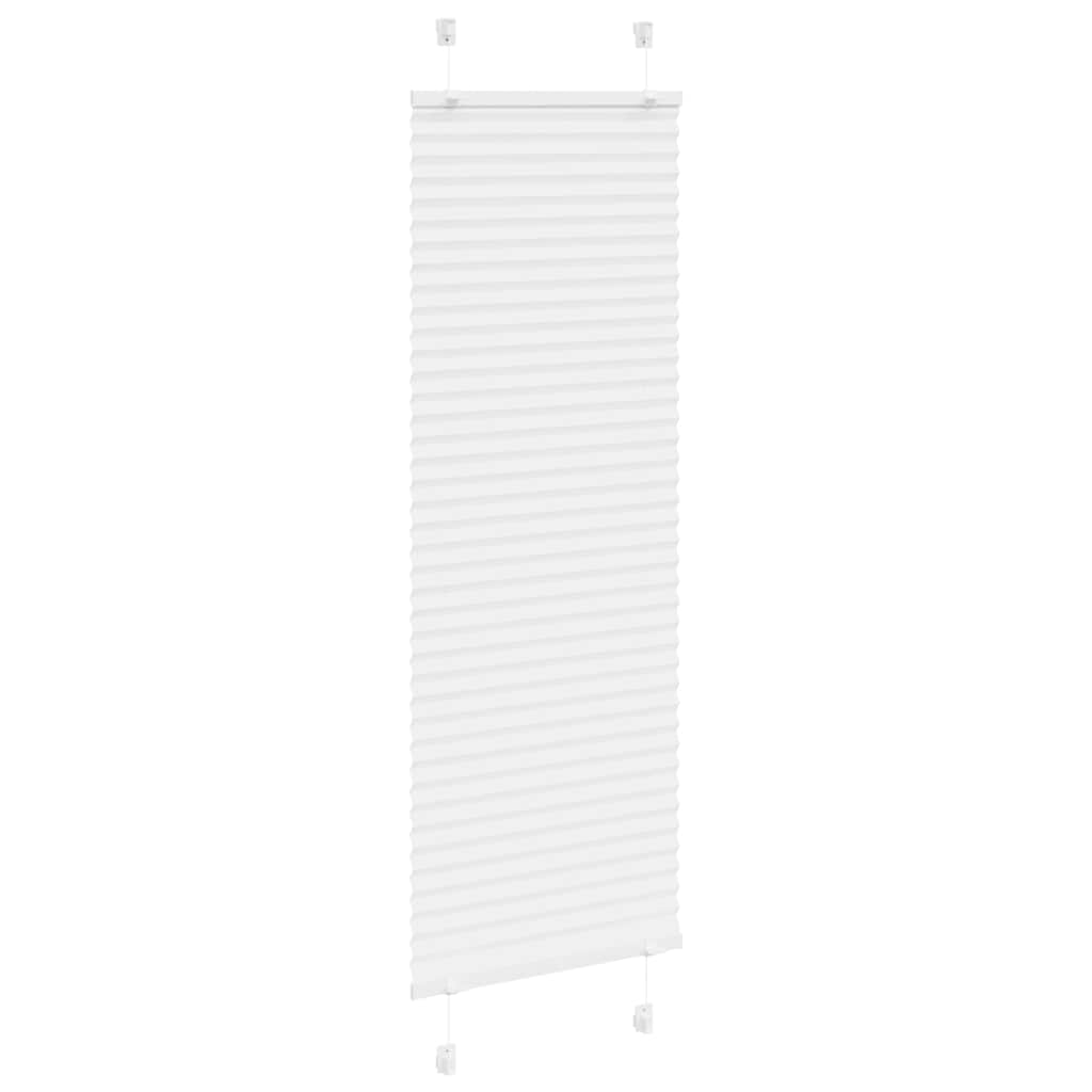 vidaXL Roleta plisowana biała 50x150 cm Szerokość tkaniny 49,4cm
