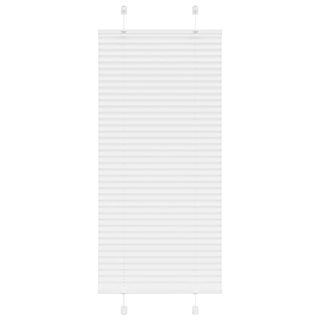 vidaXL Roleta plisowana biała 55x150 cm Szerokość tkaniny 54,4cm