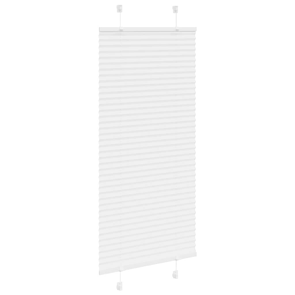 vidaXL Roleta plisowana biała 55x150 cm Szerokość tkaniny 54,4cm