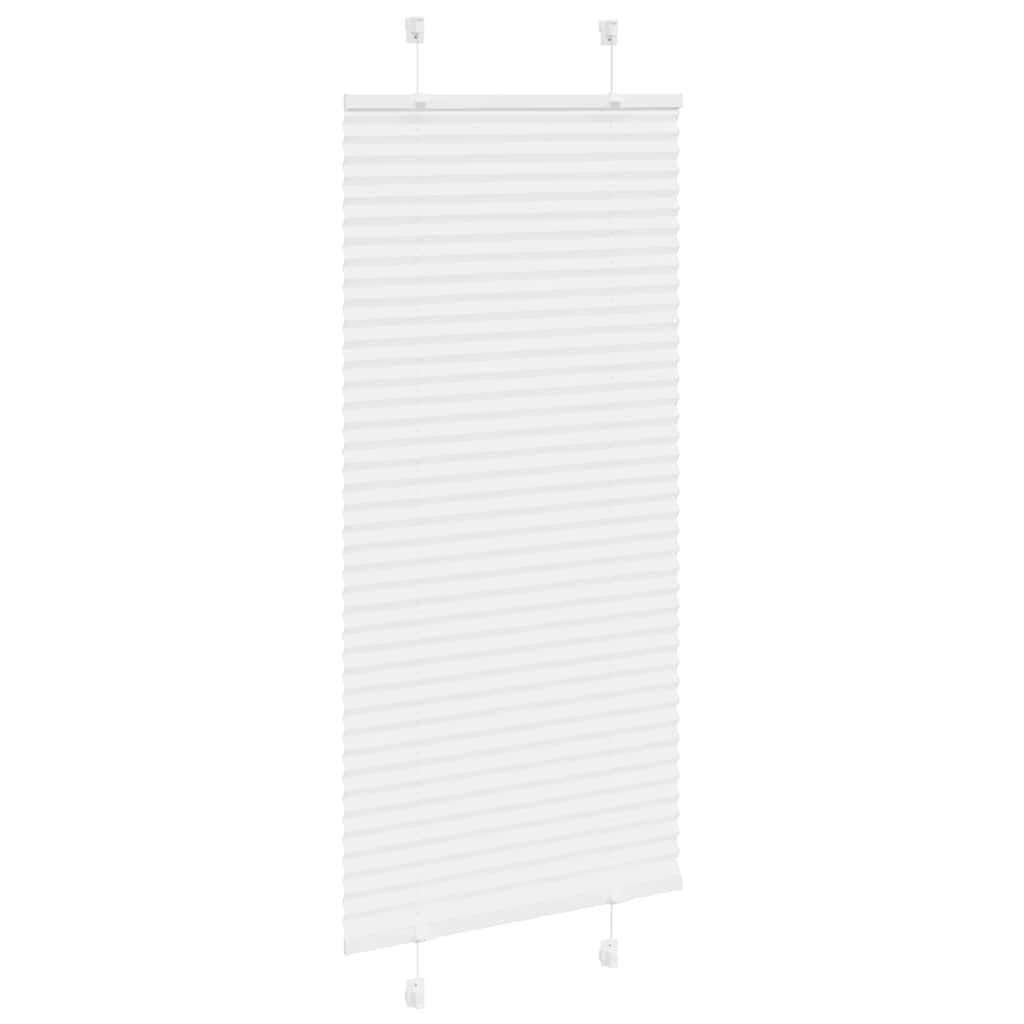 vidaXL Roleta plisowana biała 60x150 cm Szerokość tkaniny 59,4cm
