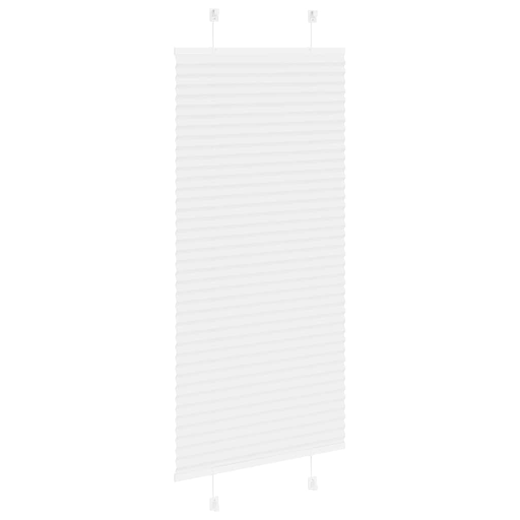 vidaXL Roleta plisowana biała 60x150 cm Szerokość tkaniny 59,4cm