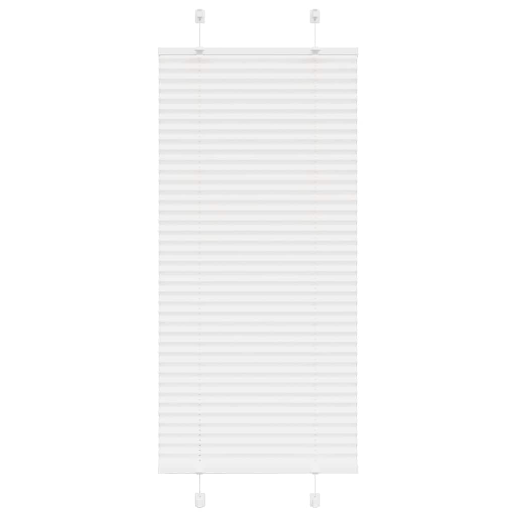 vidaXL Roleta plisowana biała 65x150 cm Szerokość tkaniny 64,4cm