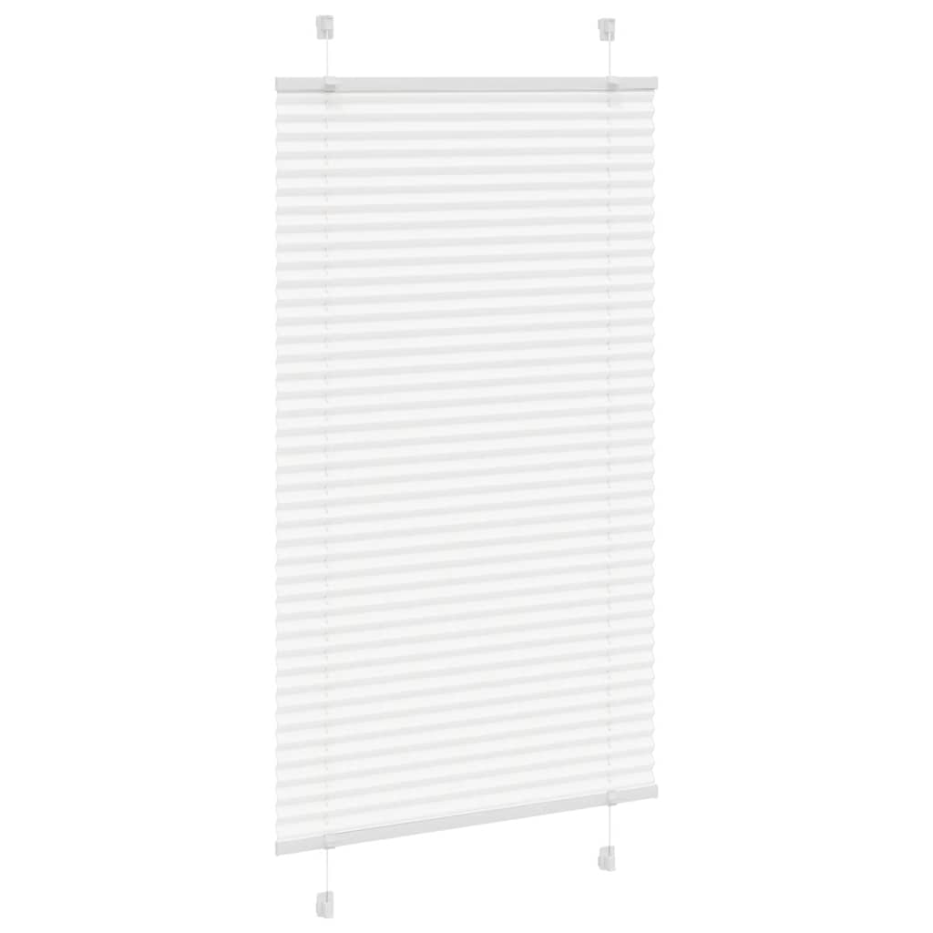 vidaXL Roleta plisowana biała 70x150 cm Szerokość tkaniny 69,4 cm