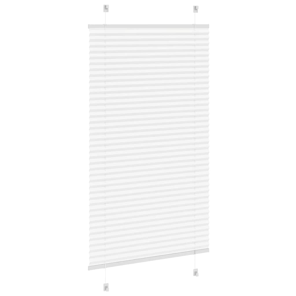 vidaXL Roleta plisowana biała 70x150 cm Szerokość tkaniny 69,4 cm