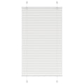 vidaXL Roleta plisowana biała 75x150 cm Szerokość tkaniny 74,4 cm