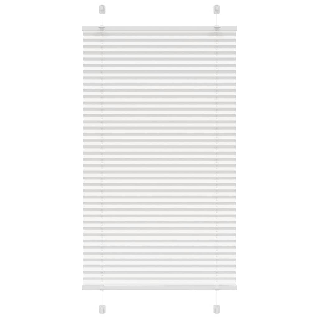 vidaXL Roleta plisowana biała 80x150 cm Szerokość tkaniny 79,4 cm