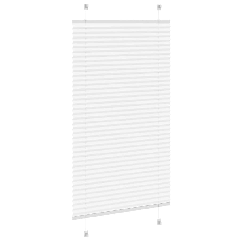 vidaXL Roleta plisowana biała 80x150 cm Szerokość tkaniny 79,4 cm