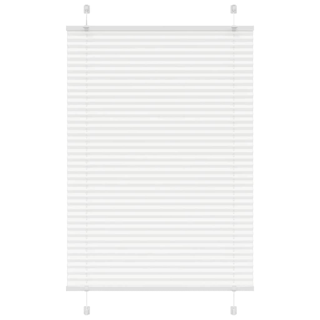 vidaXL Roleta plisowana biała 85x150 cm Szerokość tkaniny 84,4 cm