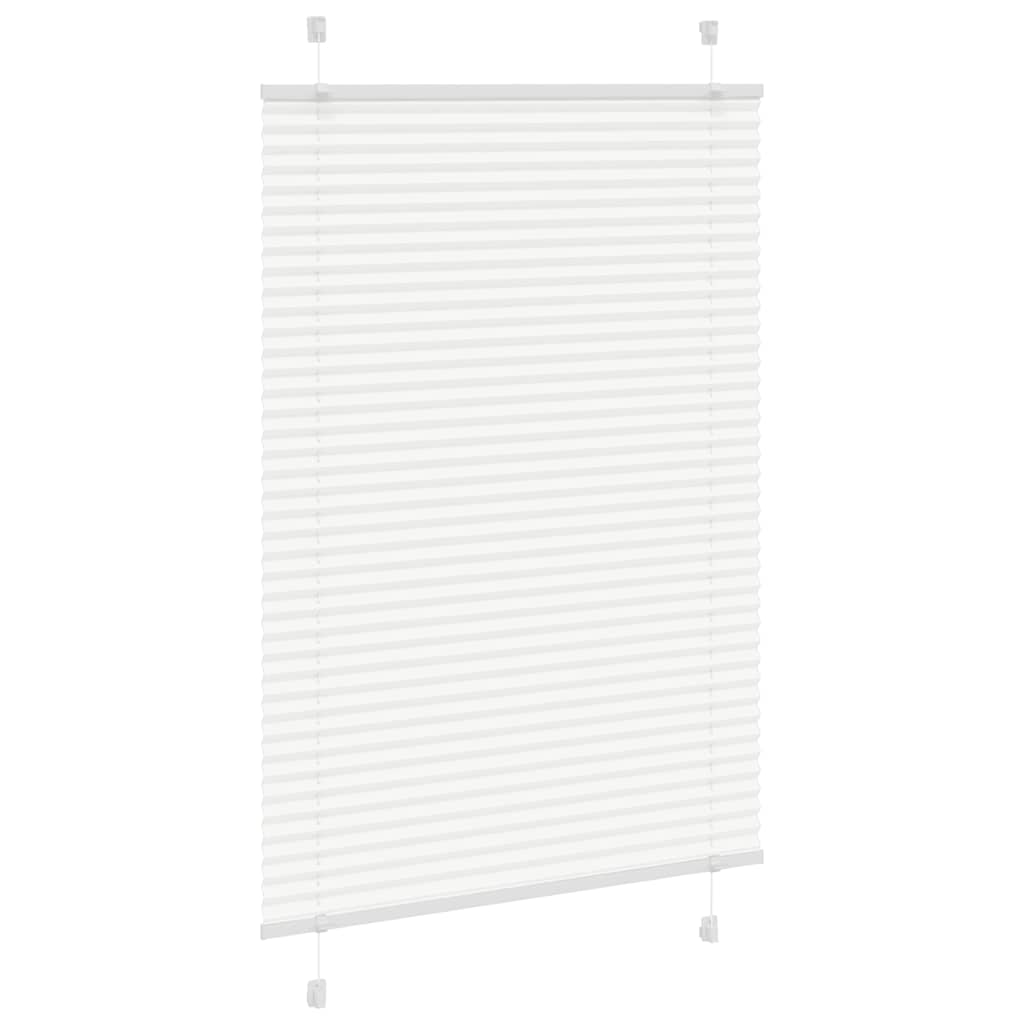 vidaXL Roleta plisowana biała 85x150 cm Szerokość tkaniny 84,4 cm