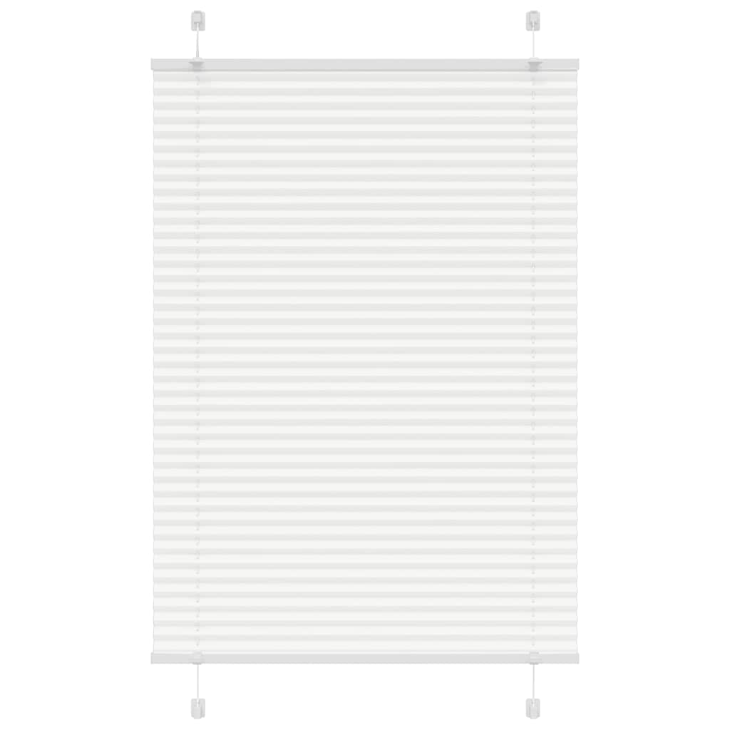 vidaXL Roleta plisowana biała 90x150 cm Szerokość tkaniny 89,4 cm
