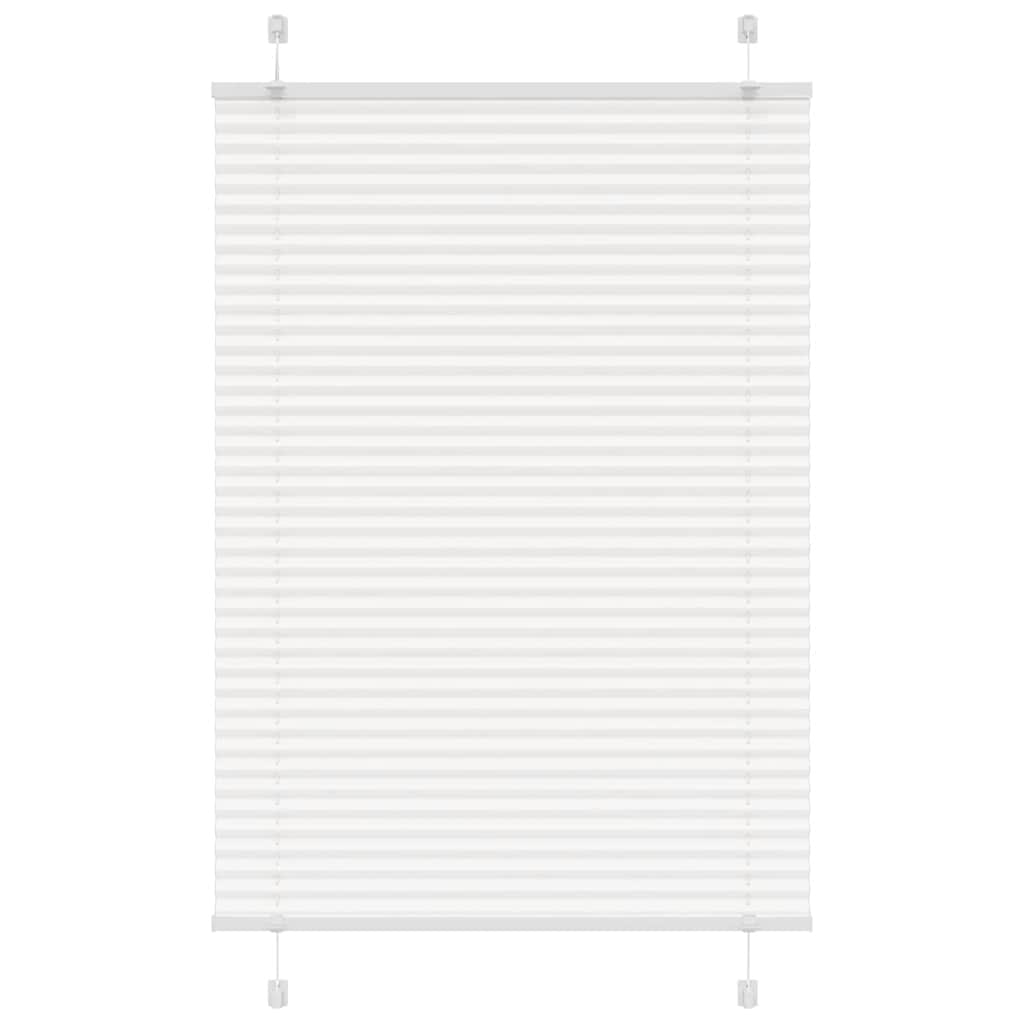 vidaXL Roleta plisowana biała 100x150 cm Szerokość tkaniny 99,4 cm