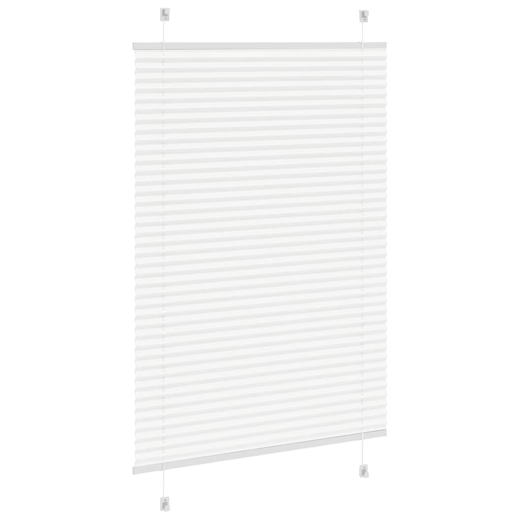 vidaXL Roleta plisowana biała 100x150 cm Szerokość tkaniny 99,4 cm