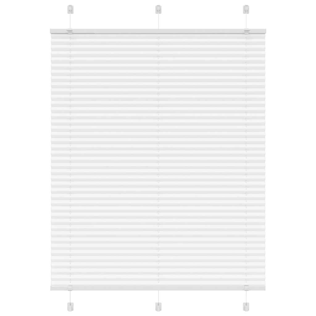 vidaXL Roleta plisowana biała 105x150 cm Szerokość tkaniny 104,4 cm