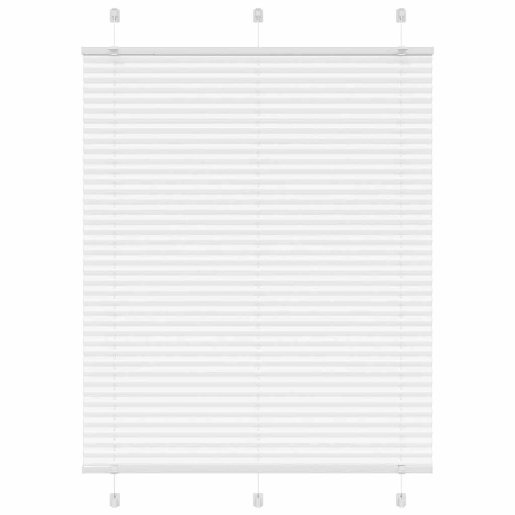 vidaXL Roleta plisowana biała 110x150 cm Szerokość tkaniny 109,4 cm