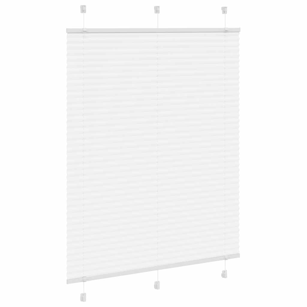 vidaXL Roleta plisowana biała 110x150 cm Szerokość tkaniny 109,4 cm