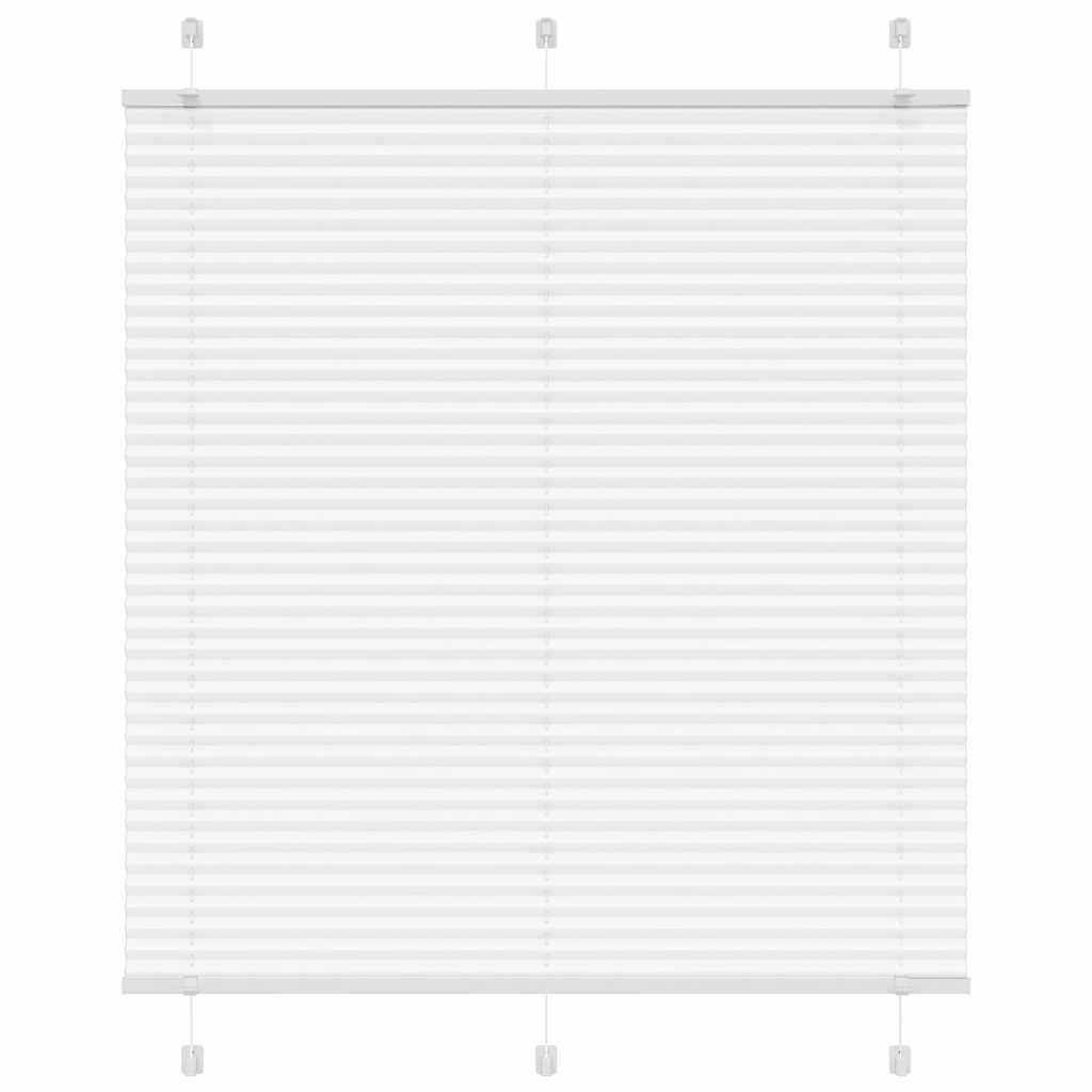 vidaXL Roleta plisowana biała 115x150 cm Szerokość tkaniny 114,4 cm