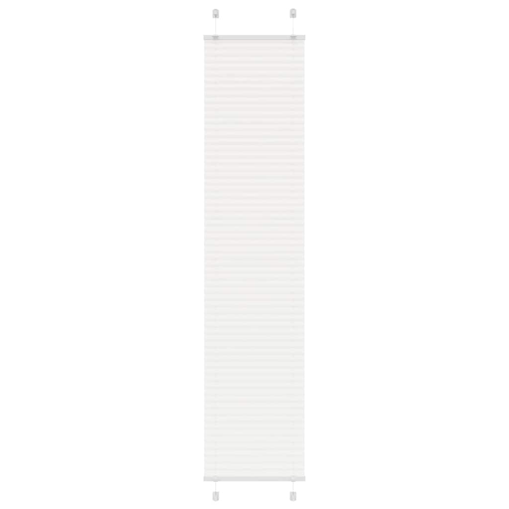 vidaXL Roleta plisowana biała 40x200 cm Szerokość tkaniny 39,4cm