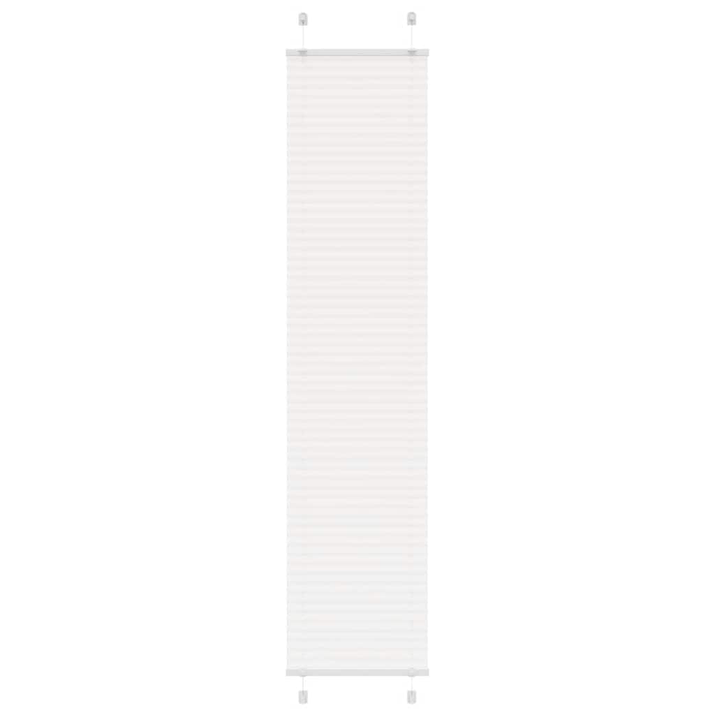 vidaXL Roleta plisowana biała 45x200 cm Szerokość tkaniny 44,4cm