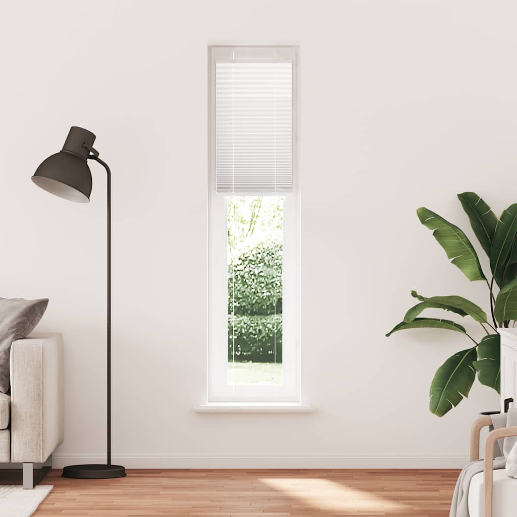 vidaXL Roleta plisowana biała 50x200 cm Szerokość tkaniny 49,4cm