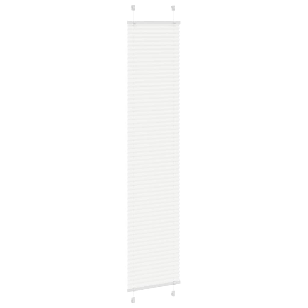 vidaXL Roleta plisowana biała 50x200 cm Szerokość tkaniny 49,4cm