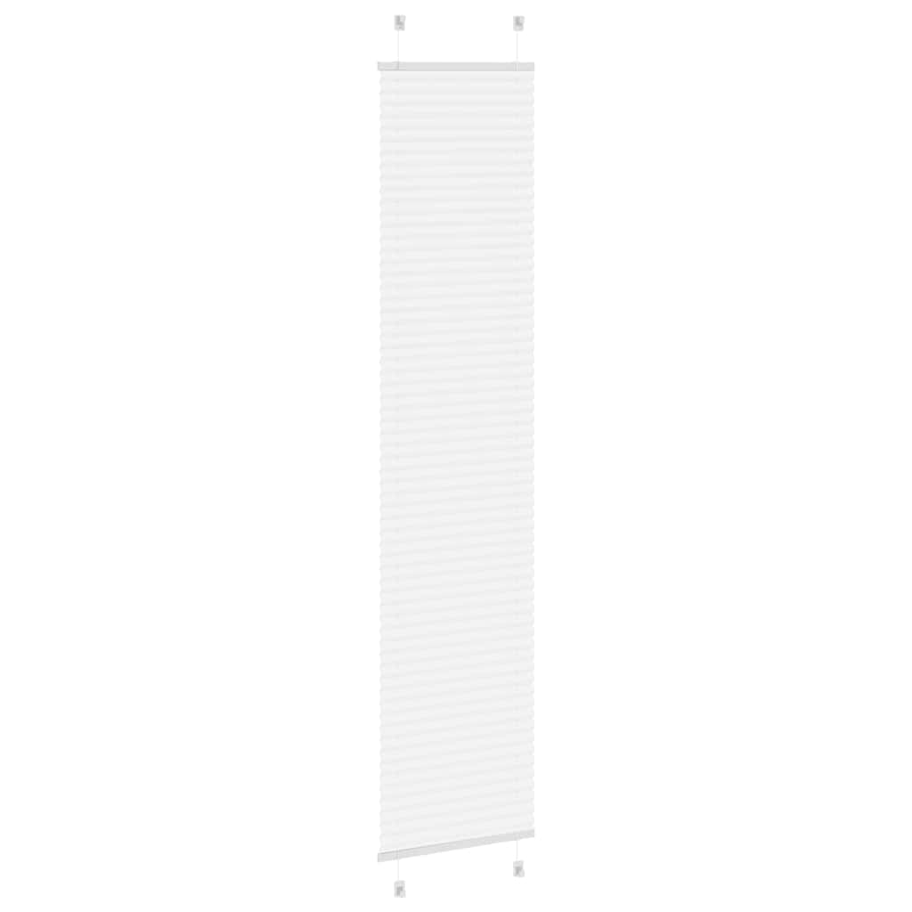 vidaXL Roleta plisowana biała 50x200 cm Szerokość tkaniny 49,4cm